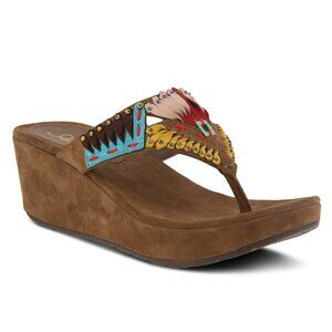 Azura Women's Style Headress Taupe Euro Size 39 Suede Slide Sandal